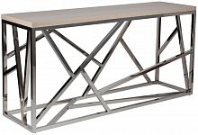 консоль geometric 180x50x90 металл, светло-коричневая столешица в Армавире
