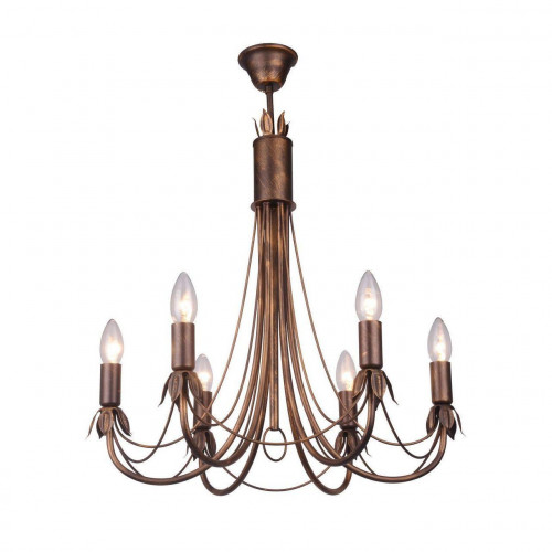 подвесная люстра toplight lucinda tl7350d-06br в Армавире
