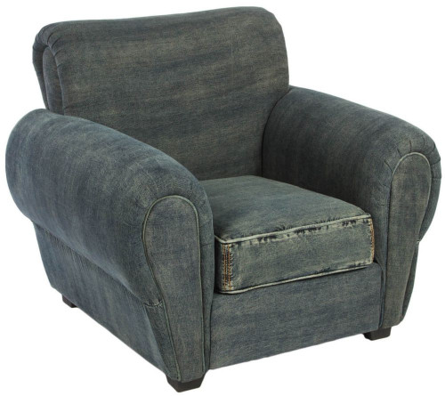 кресло san francisco denim armchair серое в Армавире