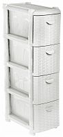 комод idea (м-пластика) ротанг узкий 4 секции (м 2814) в Армавире
