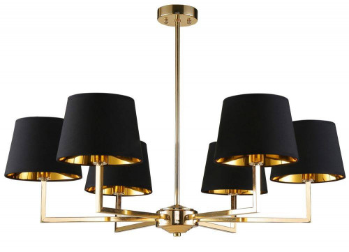 подвесная люстра crystal lux conte sp6 черная в Армавире