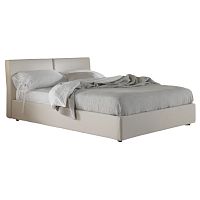 кровать двуспальная 160х200 белая из велюра dante в Армавире