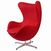 кресло arne jacobsen темно-красное в Армавире