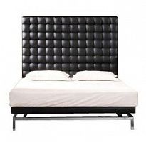 кровать двуспальная 180х200 коричневая из экокожи konigreich dark brown в Армавире