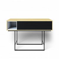 консоль черная с ящиками на металлических ножках quadro new в Армавире