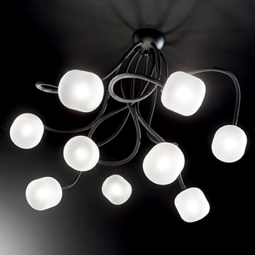 потолочная люстра ideal lux octopus pl9 nero в Армавире