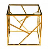 стол журнальный gold золотой, прозрачный в Армавире
