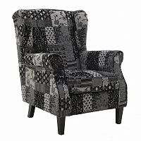 кресло black patcwork серое в Армавире