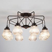 потолочная люстра eurosvet fregata 70078/8 черный в Армавире