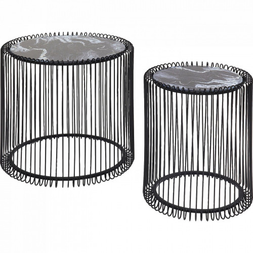 столик приставной wire черный 45x45x46 в Армавире
