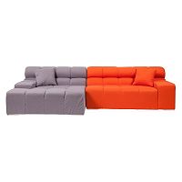 диван tufty-time sofa угловой модульный серый с оранжевым в Армавире