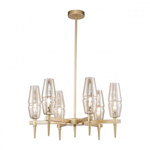 подвесная люстра maytoni lita h002pl-06g янтарная в Армавире