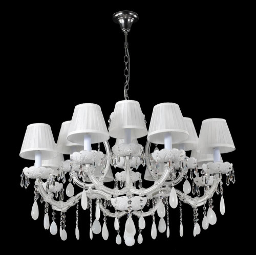подвесная люстра crystal lux blanca sp12 белая в Армавире