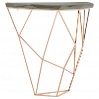 консоль geometric 100x38x90 золото, черная столешница в Армавире