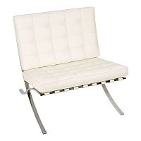 кресло barcelona style chair белое в Армавире