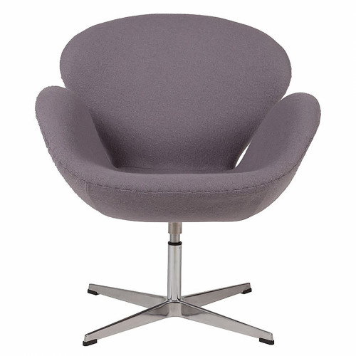 кресло swan chair серое в Армавире