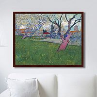 картина: view of arles with trees in blossom, 1889г. в Армавире