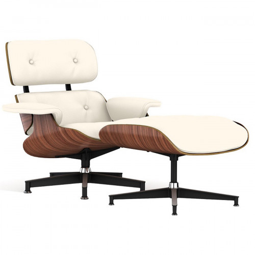 кресло lounge chair & ottoman кремовое в Армавире