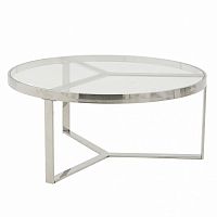 стол silver glass серебристый, прозрачный в Армавире
