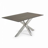 стол arya 160x90 st steel matt, фарфор iron moss c785k09 от la forma (ex julia grup) в Армавире