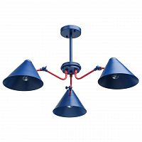 потолочная люстра mw-light чили 711011003 синяя в Армавире