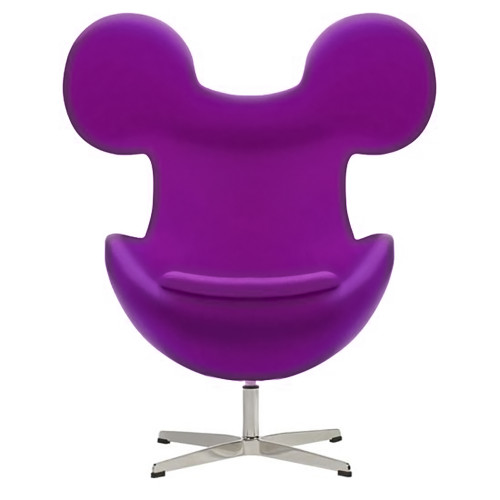 кресло egg mickey фиолетовое в Армавире