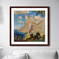 картина: view of monte solaro, capri, 1940г. в Армавире